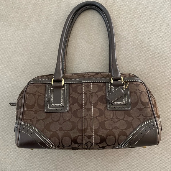 Coach Bags Coach J6710532 Brown Hampton Signature Canvas Leather